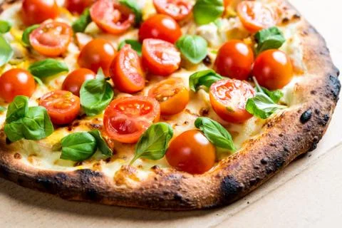 Tasty pizza on a the table Foto stock