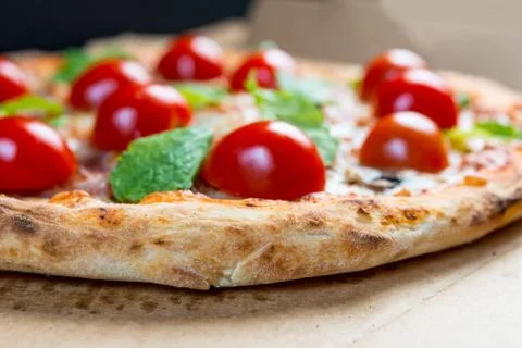 Tasty pizza on a the table Foto stock