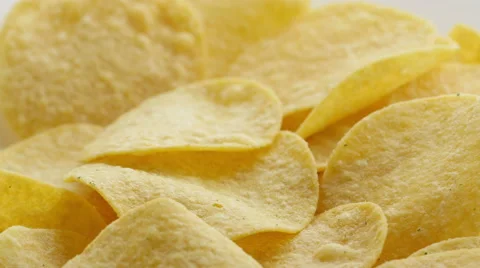 Tasty potato chips. Stock Footage 53405208