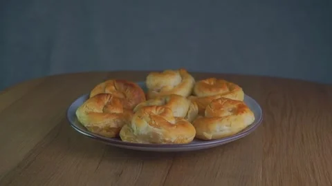 Tasty potato rolls Stock-Footage 270082668