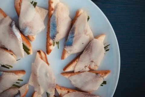 Tasty set for the guests. Foto stock