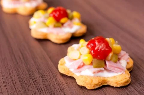 Tasty snacks Stock Photos