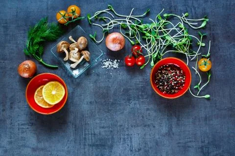 Tasty vegetables background Stock Photos