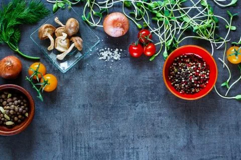 Tasty vegetables background Stock Photos