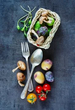 Tasty vegetables background Stock Photos