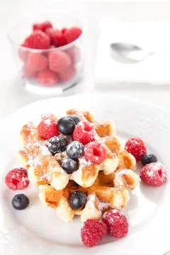 Tasty Waffles Stock Photos