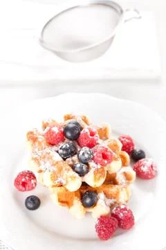 Tasty Waffles Stock Photos