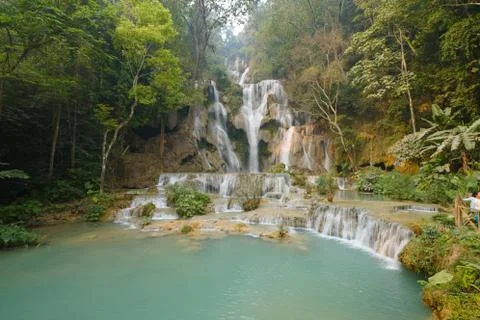 Tat Kuang Waterfalls Stock Photos