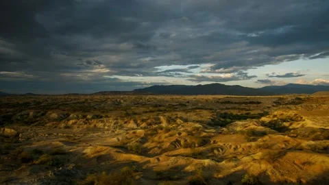 Tatacoa desert sunset Video stock 291748601