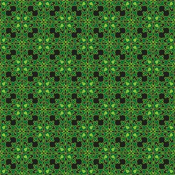 Tatar Native Ornamental border in Arabic style. Ornamental circle with colo.. Stock Illustration