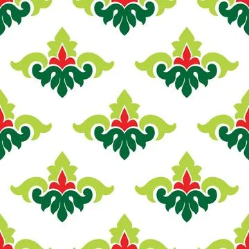 Tatar seamless pattern. Islamic tulip, floral geometry. Culture of the Tatar  Stockillustratie