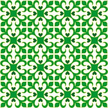 Tatar seamless pattern. Islamic tulip, floral geometry. Culture of the Tata.. Stock Illustration