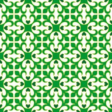 Tatar seamless pattern. Islamic tulip, floral geometry. Culture of the Tata.. Stock Illustration