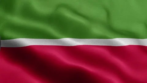 Tatarstan flag Front Stock Footage 318670072