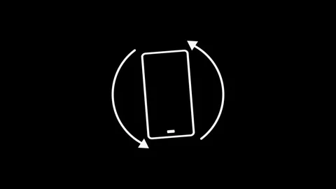 Tate mobile phone icon animation, transparent background,utline Icon Animat.. Stock Footage 309070517