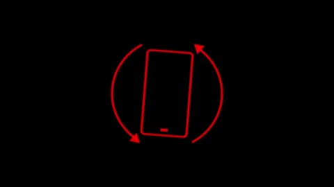 Tate mobile phone icon animation, transparent background,utline Icon Animat.. Stock Footage 309070519