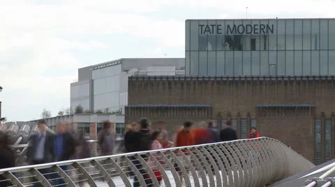 Tate Modern Timelapse Video stock 924546