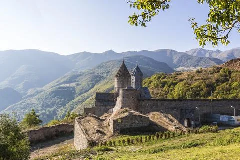 Tatev monastery-Armenian monastery complex Stock Photos