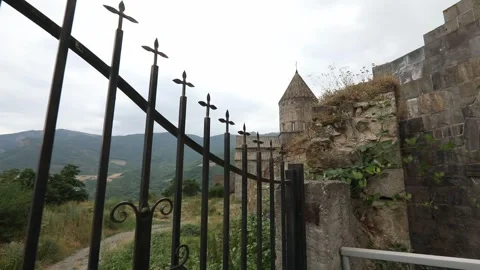 The Tatev monastery complex in all its splendor 9 Stock Footage 333508765