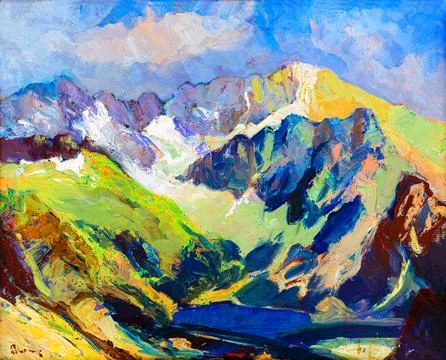 Tatra landscape.. Stock Illustration