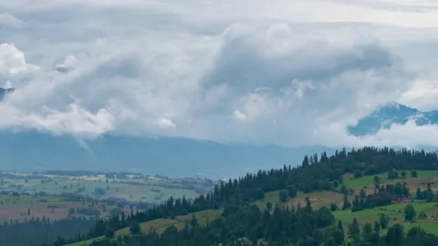 Tatra Mountains Breathtaking Views Time-Lapse - Poland-Slovakia Stock-Footage 308189989