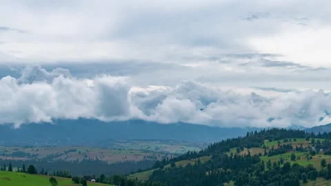 Tatra National Park Post-Rain Aerial Time-Lapse Splendor Stock Footage 291714231