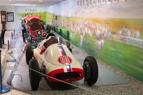 Tatra T 607, Tatra technical museum, Koprivnice Stock Photos