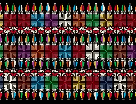 Tatreez 4 Video stock 152035324