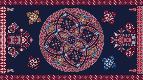 Tatreez loop Video stock 238550413