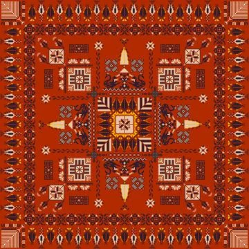 Tatreez pattern Stock Illustration