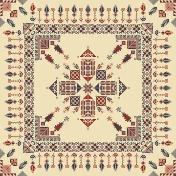 Tatreez pattern Illustrazione stock