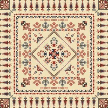 Tatreez pattern Stock Illustration