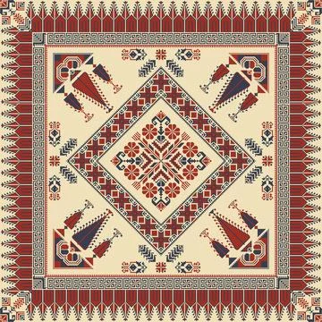 Tatreez pattern Stock Illustration