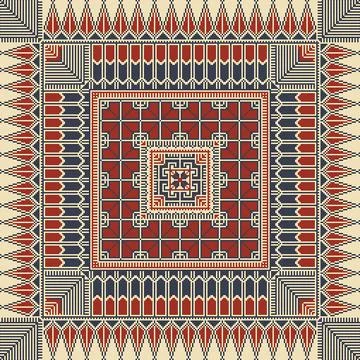 Tatreez pattern Stock Illustration