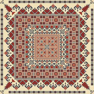 Tatreez pattern Stock Illustration