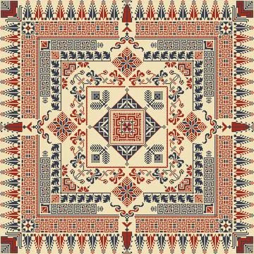 Tatreez pattern Stock Illustration
