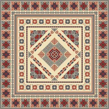 Tatreez pattern Stock Illustration