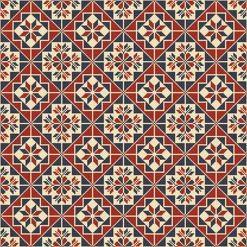 Tatreez pattern Stock Illustration