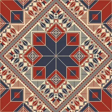 Tatreez pattern Stock Illustration