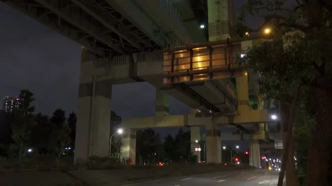 Tatsumi Junction Night Stock Footage 147579682