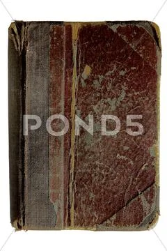 Tattered ancient book isolated Stock Photos