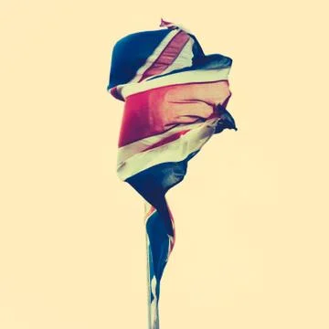 Tattered British Flag Stock-Fotos
