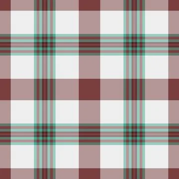 Tattersall plaid texture vector, shape check pattern seamless. Pixel backgr.. Illustrazione stock
