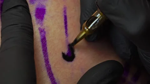 Tattoo Art: A Close-Up Perspective Stock Footage 288689284