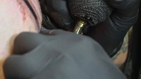 Tattoo Art: A Close-Up Perspective Video stock 288689731