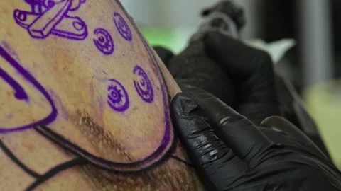 Tattoo Art: A Close-Up Perspective Video stock 288689899
