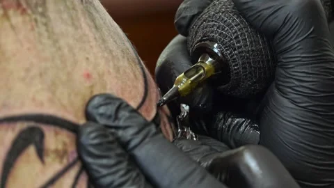 Tattoo Art: A Close-Up Perspective Video stock 288689946