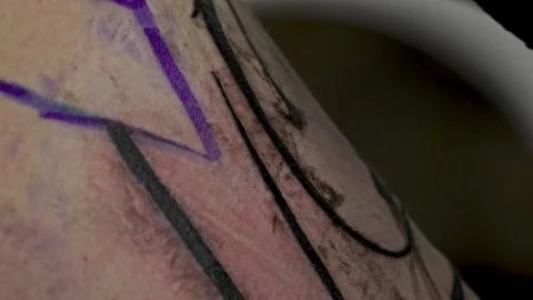 Tattoo Art: A Close-Up Perspective Video stock 288690206