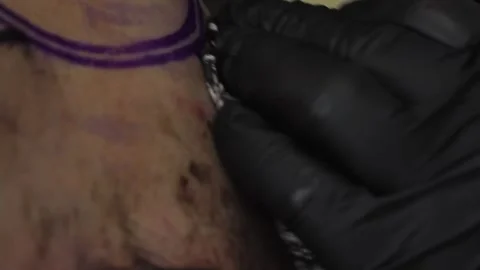 Tattoo Art: A Close-Up Perspective Video stock 288690323