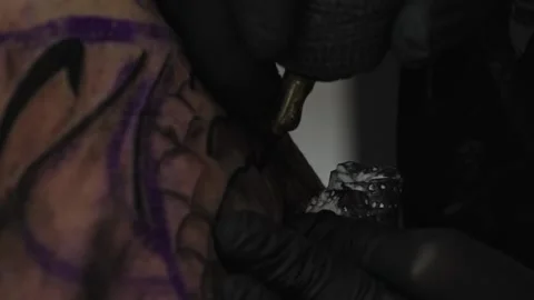 Tattoo Art: A Close-Up Perspective Stock Footage 288690394